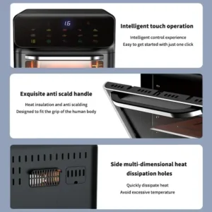 10 L Electric Air Fryer Large Capacity Convection Oven Deep Fryer Without Oil Kitchen 360 Baking 4.webp