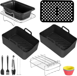 10 Pcs Air Fryer Accessories Air Fryer Accessories For Foodi Af400eu Af300eu Double Xl Kit For.jpg 640x640 1.webp