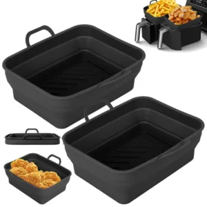 2pcs Air Fryer Silicone Pot With Handle Foldable Air Fryer Liner Heat Resistant Non Stick Air.jpg 640x640 11.webp