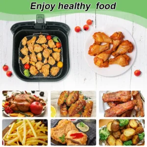 Air Fryer Baking Rack Metal Square Round Rectangle Oven Grill Racks Airfryer Accessories For Cosori Instant 2.webp