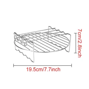 Air Fryer Baking Rack Metal Square Round Rectangle Oven Grill Racks Airfryer Accessories For Cosori Instant.jpg 640x640 5.webp