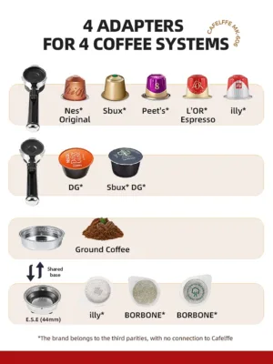 Cafelffe 4 In 1 Coffee Maker Hot Cold Dolce Gusto Nespresso Capsule Ese Pod Ground Cappuccino 1.webp