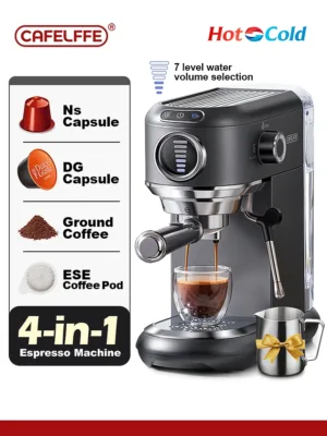 Cafelffe 4 In 1 Coffee Maker Hot Cold Dolce Gusto Nespresso Capsule Ese Pod Ground Cappuccino.webp