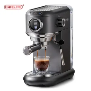 Cafelffe Coffee Maker 19bar Inox Semi Automatic Super Slim Ese Pod Powder Espresso Cappuccino Machine Stainless 5.webp