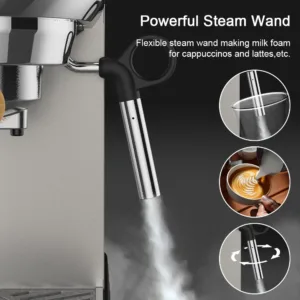 Coffart By Biolomix 20 Bar Automatic Espresso Coffee Maker Machine With Milk Steam Frother Wand For 5.webp