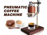 Machine à Café Pneumatique GZZT 42MM/58MM avec système de pression d’air pour un espresso de qualité professionnelle.