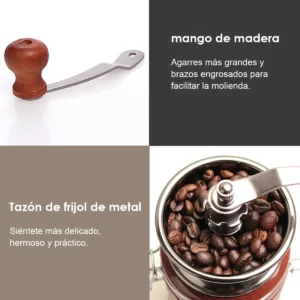Manual Coffee Grinder Capacity Conical Burrinternal Adjustable Setting Ceramic Cup Grinding Core French Press Coffee For 3.webp