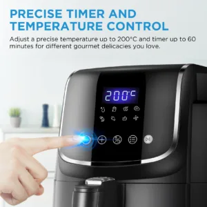 Midea Hot Air Fryer 4l Oil Free Airfryer 1500w 8 Cooking Modes 35 200 C Baking 2.webp