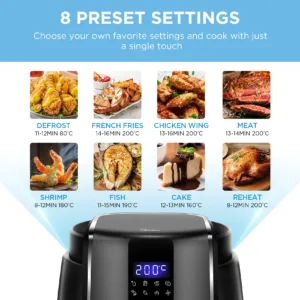 Midea Hot Air Fryer 4l Oil Free Airfryer 1500w 8 Cooking Modes 35 200 C Baking 4.webp