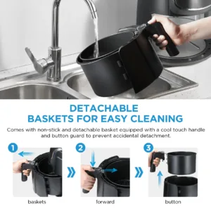 Midea Hot Air Fryer 4l Oil Free Airfryer 1500w 8 Cooking Modes 35 200 C Baking 5.webp