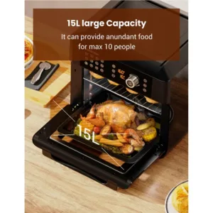 Proscenic T31 1700w Air Fryer Oven 15l Large Capacity 12 Presets 360 Degree Air Circulation Health 4.webp