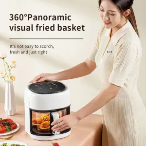 Smart Electric Air Fryer Large Capacity Convection Oven Deep Fryer Without Oil Kitchen 360 Baking Viewable 1.webp
