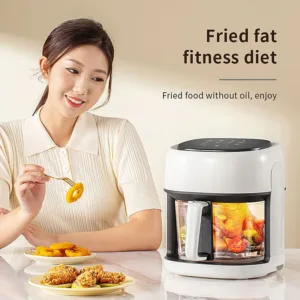 Smart Electric Air Fryer Large Capacity Convection Oven Deep Fryer Without Oil Kitchen 360 Baking Viewable 4.webp
