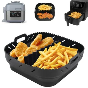Square Hot Air Fryer Accessories Metal Oven Baking Rack Cooking Grill Holder For Cosori Instant Vortex 1.webp
