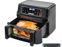 12l Hot Air Fryer One Or Dual Chambers Adjustable Xxl Airfryer With Touchscreen 8 Programmes Hot.webp