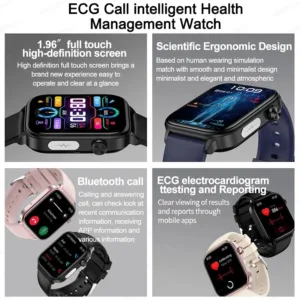 2024 New Ecg Ppg Uric Acid Non Invasive Blood Glucose Smartwatch Men Bluetooth Call Heart Rate 1.webp