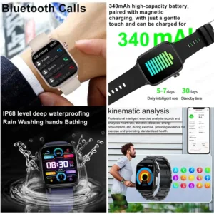 2024 New Ecg Ppg Uric Acid Non Invasive Blood Glucose Smartwatch Men Bluetooth Call Heart Rate 4.webp