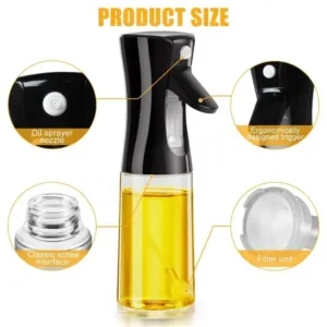 220ml Oil Spray Bottle With Brush Kitchen Essential Olive Acid Sprayer For Cooking Bbqbaking Oil Dispenser 2.webp
