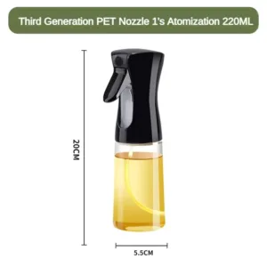220ml Oil Spray Bottle With Brush Kitchen Essential Olive Acid Sprayer For Cooking Bbqbaking Oil Dispenser.jpg 640x640 2.webp