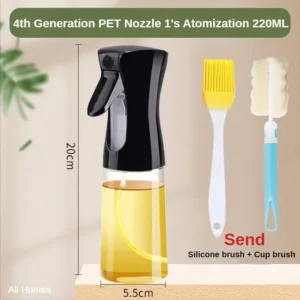 220ml Oil Spray Bottle With Brush Kitchen Essential Olive Acid Sprayer For Cooking Bbqbaking Oil Dispenser.jpg 640x640.webp