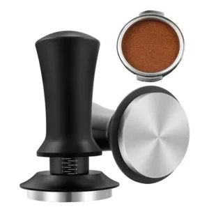 51mm 53mm 58mm Espresso Coffee Tamper Stainless Steel Flat Thread Base Internal Spring Design Balanced Fixed 2.webp