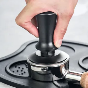 51mm 53mm 58mm Espresso Coffee Tamper Stainless Steel Flat Thread Base Internal Spring Design Balanced Fixed 3.webp