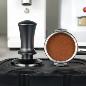 51mm 53mm 58mm Espresso Coffee Tamper Stainless Steel Flat Thread Base Internal Spring Design Balanced Fixed 5.webp