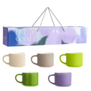 5pcs Set 80ml Elegant Ceramic Coffee Cup Set Coffee Mug Perfect Couple S Gift Beverage Mocha.jpg 640x640.webp