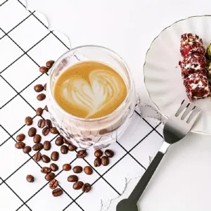 6pcs Glass Espresso Coffee Mugs 2 7oz Double Wall Insulated Cups Set Drinking Glasses For Tea 1.webp