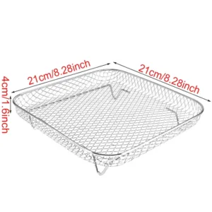 8inch Square Air Fryer Accessories 3 Layer Stackable Airfryer Grill Baking Rack For Philips Cosori Ninja.jpg 640x640 1.webp