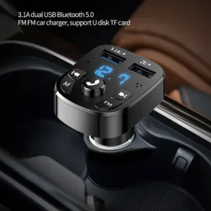 Car Fm Transmitter Bluetooth 5 0 Aux Handsfree Wireless Car Kit Dual Usb Car Charger Auto 1.webp
