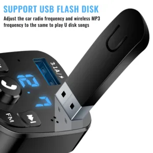 Car Fm Transmitter Bluetooth 5 0 Aux Handsfree Wireless Car Kit Dual Usb Car Charger Auto 3.webp