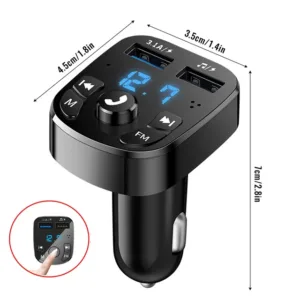 Car Fm Transmitter Bluetooth 5 0 Aux Handsfree Wireless Car Kit Dual Usb Car Charger Auto.jpg 640x640 1.webp