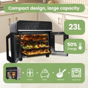 Dual Zone Hot Air Fryer 23 L Hot Airfryer Xxl Oven 2200 W With Led Touch 1.webp