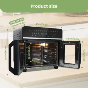 Dual Zone Hot Air Fryer 23 L Hot Airfryer Xxl Oven 2200 W With Led Touch 3.webp