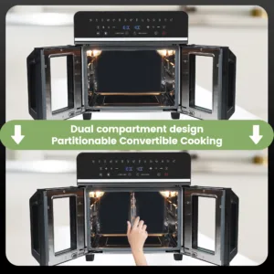Dual Zone Hot Air Fryer 23 L Hot Airfryer Xxl Oven 2200 W With Led Touch 4.webp