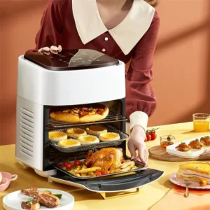 Grande Friteuse Air Num Rique Multifonction Four Lectrique D Collage Cran Tactile Fen Tre Visible Sans 1.webp
