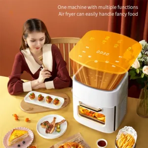 Grande Friteuse Air Num Rique Multifonction Four Lectrique D Collage Cran Tactile Fen Tre Visible Sans 2.webp