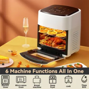 Grande Friteuse Air Num Rique Multifonction Four Lectrique D Collage Cran Tactile Fen Tre Visible Sans 3.webp
