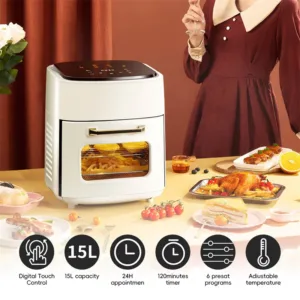 Grande Friteuse Air Num Rique Multifonction Four Lectrique D Collage Cran Tactile Fen Tre Visible Sans 4.webp