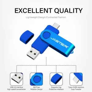 High Speed Type C Usb 3 0 Flash Drive 64gb Rotatable Otg Pen Drive 32gb Free 1.webp