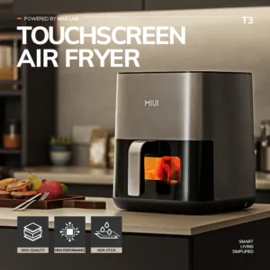 Miui 5l Air Fryer Electric Hot Fryer Oven Oilless Cooker With Touch Control Nonstick Basket Visible 1.webp