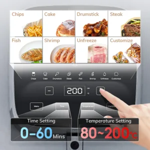 Miui 5l Air Fryer Electric Hot Fryer Oven Oilless Cooker With Touch Control Nonstick Basket Visible 2.webp