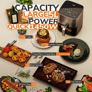 Miui 5l Air Fryer Electric Hot Fryer Oven Oilless Cooker With Touch Control Nonstick Basket Visible 3.webp