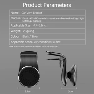 Magnetic Car Phone Holder Mobile Support For The Car Cell Phone Support Mobile Door For Auto 5.webp