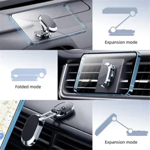 Metal Magnetic Car Phone Holder Folding Magnet Mount Mobile Cell Phone Stand Gps Support For Iphone 4.webp
