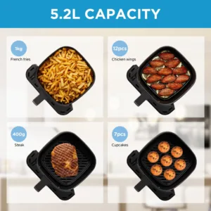 Midea Hot Air Fryer 5l Capacity Heatxpress Technology 90 Less Oil Energy And Time Saving With 2.webp