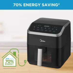 Midea Hot Air Fryer 5l Capacity Heatxpress Technology 90 Less Oil Energy And Time Saving With 5.webp