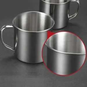 Stainless Steel Cup Portable Coffee Cup Camping Travel Mug Metal Coffee Mug Water Drinking Cup Milk 1.webp