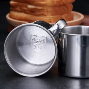 Stainless Steel Cup Portable Coffee Cup Camping Travel Mug Metal Coffee Mug Water Drinking Cup Milk 2.webp